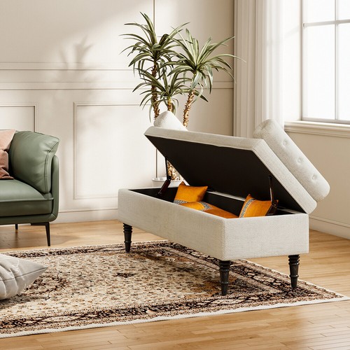 Hinged ottoman storage window - hinged,