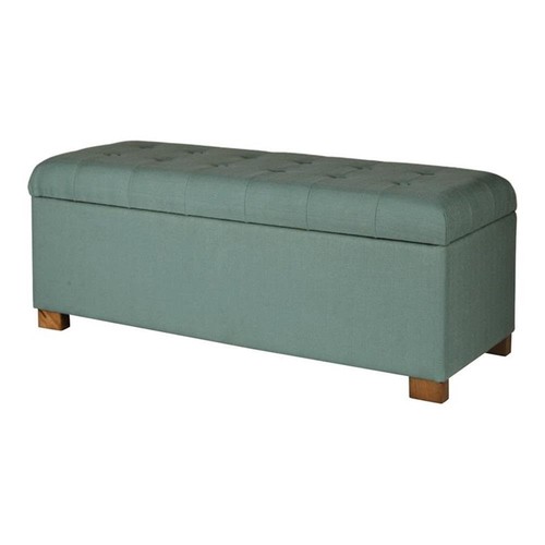 Teal storage ottoman - teal,